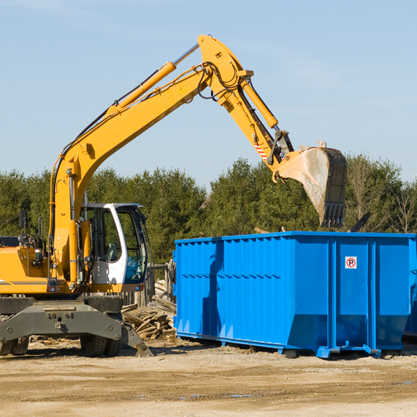 what are the rental fees for a residential dumpster in Chatfield